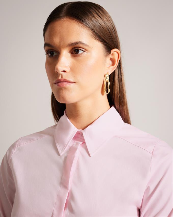 Chemises Ted Baker Seam Detail Fitted Rose Femme | GGI-83400055